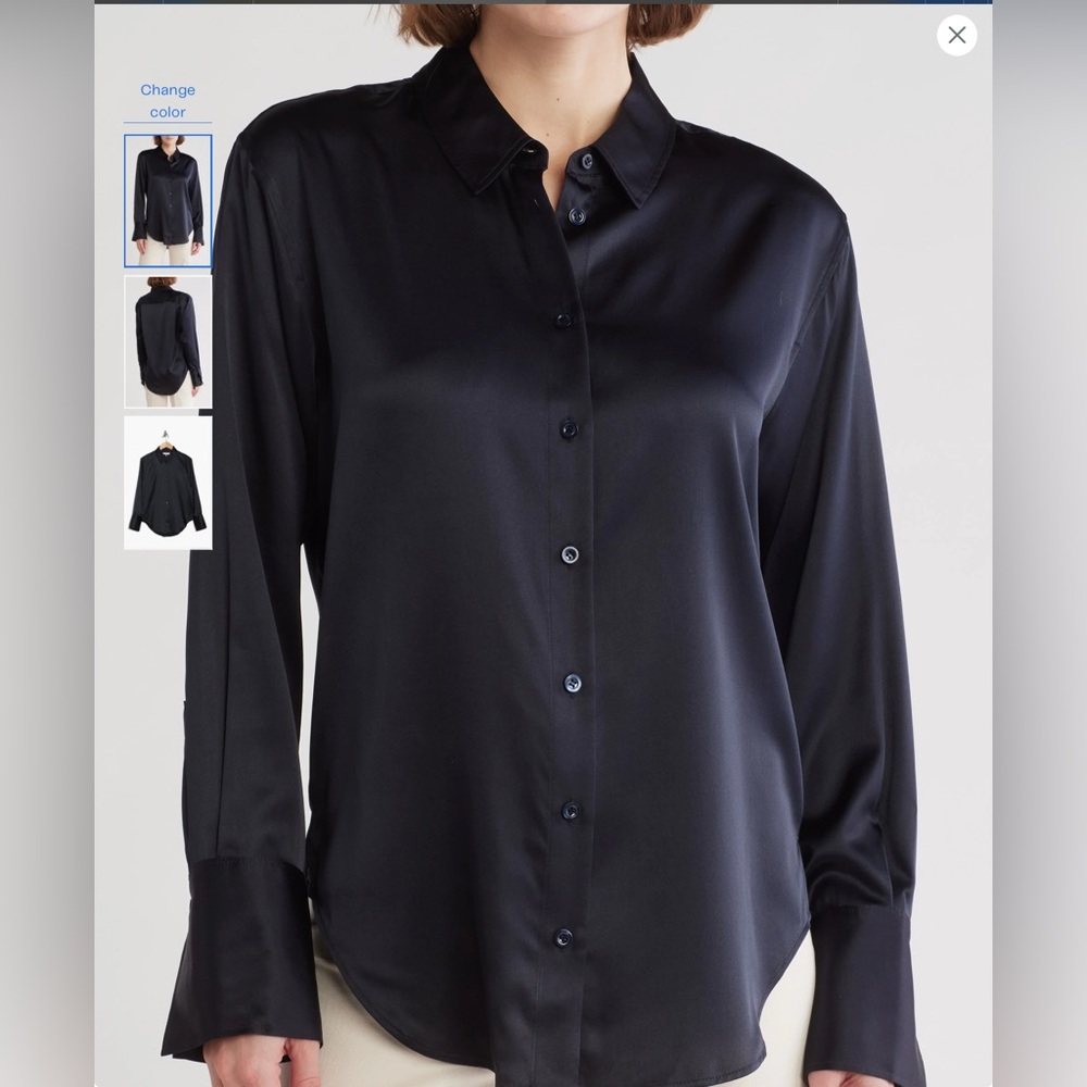 Frame The Standard Shirt in very deep Navy